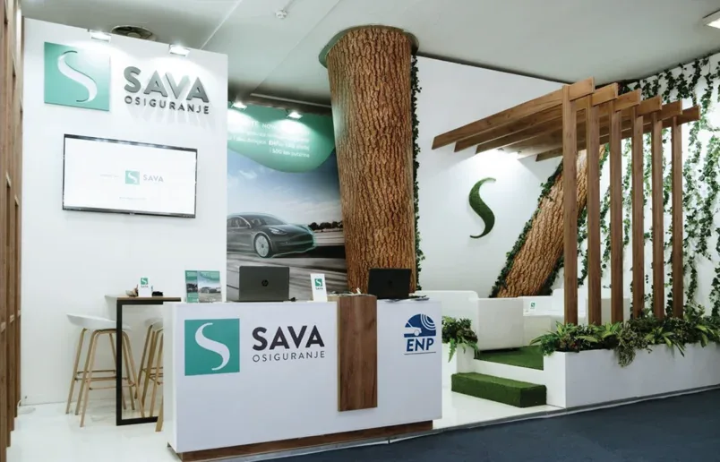 Sava osiguranje — sajamski štand